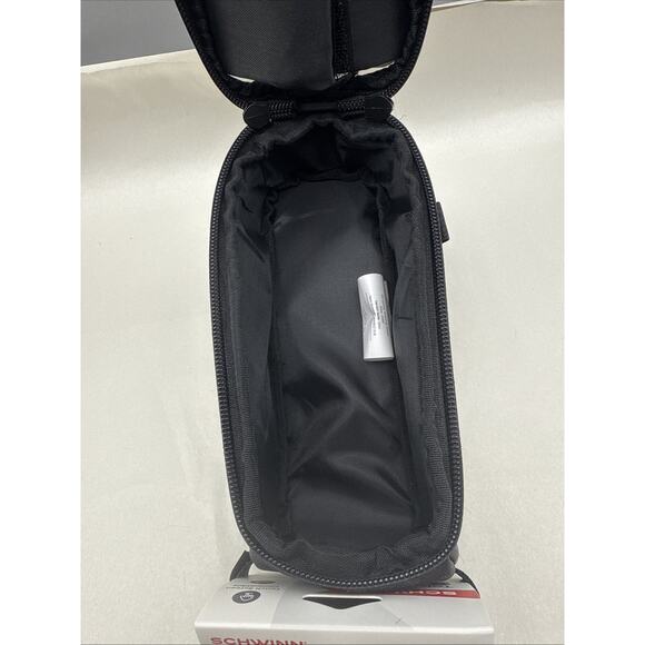 Schwinn Bicycle Bike Travel Bag Top Tube Phone Bag Zip Closure Black Cyclist NEW - Picture 12 of 13